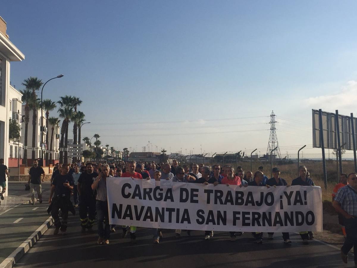 Navantia San Fernando se echa a la calle en defensa del contrato de las corbetas de Arabia Saudí